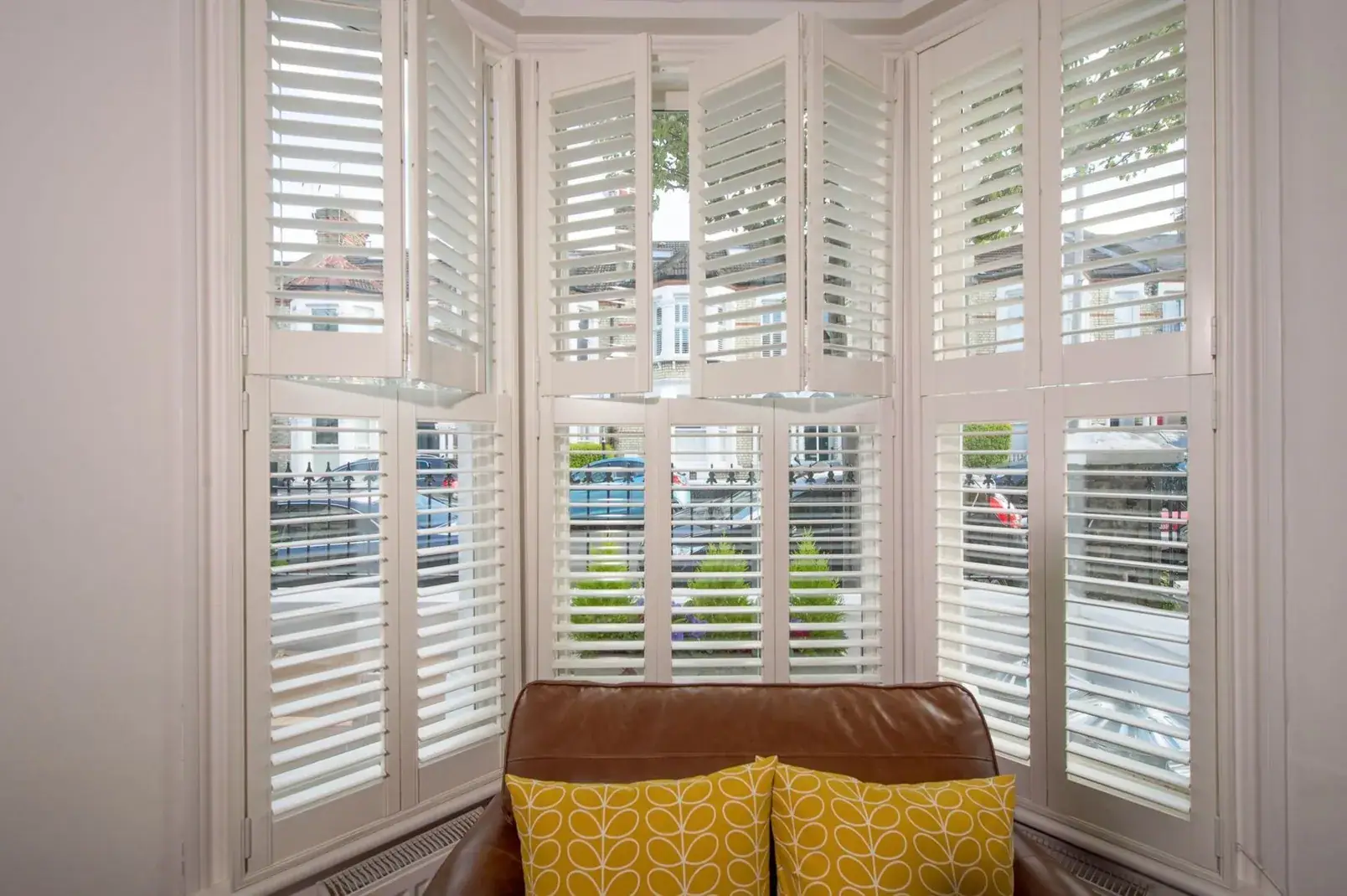 Tier-on-Tier shutters in a living room